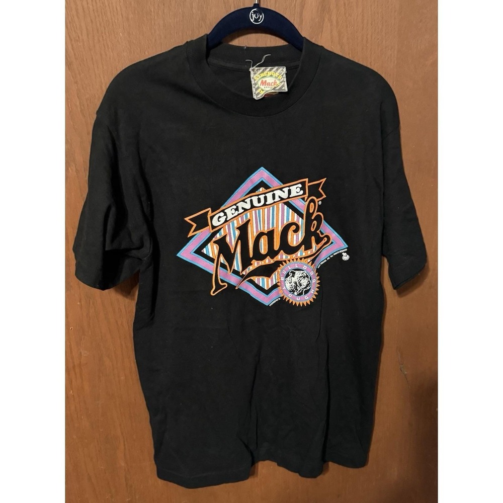 Vintage Genuine Mack Truck Bulldog Tough Single Stitch T-Shirt Sz M TubB8